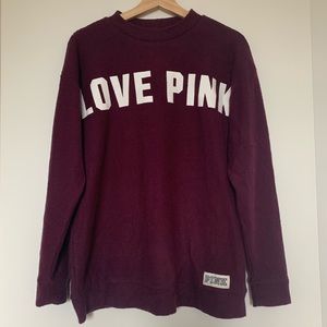 NWOT VS Pink Stadium Mock-neck Pullover